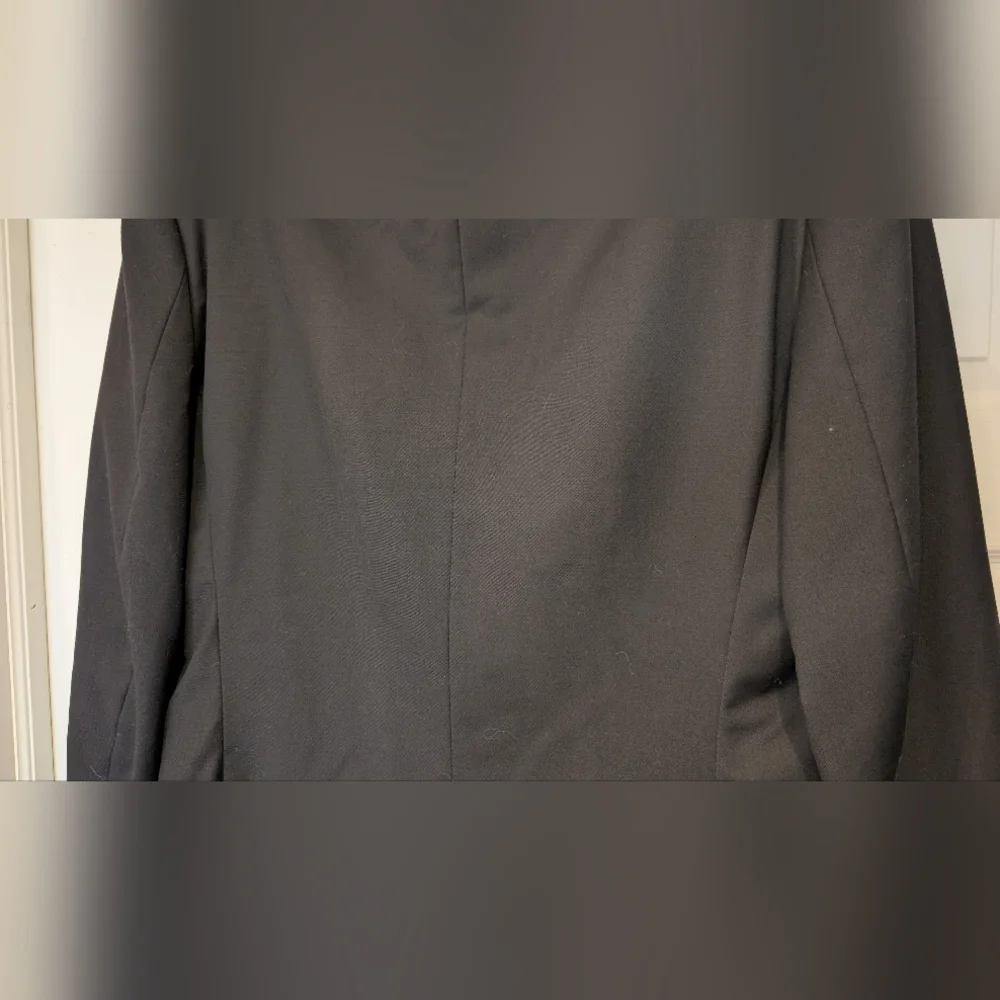 Calvin Klein Men's 42L Two Bottom 100% Wool Black Jacket Blazer Suit Coat cthny